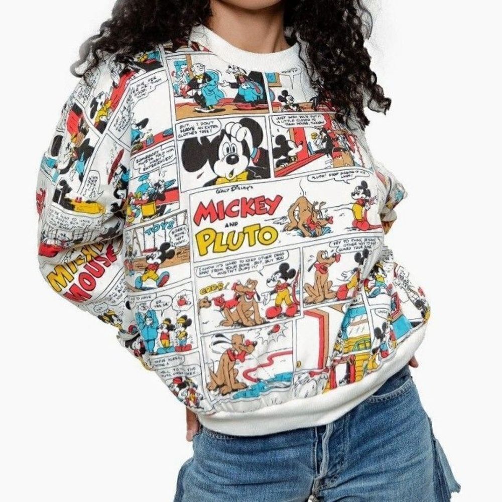 Vintage collectible Disney reversible Minnie Mouse/comics sweatshirt